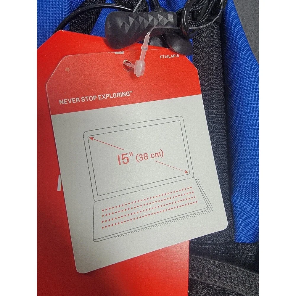 North Face Connector Backpack Blue Black 26.5L Laptop Sleeve FlexVent New‎ Tags